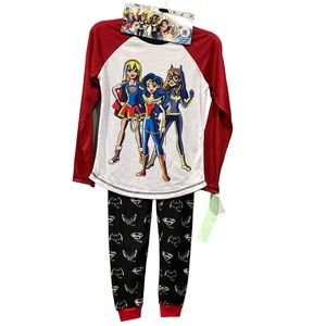 GIRLS SUPER HERO 2 PC PAJAMA SET